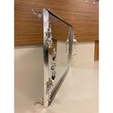 Plus Home Tepsi Pirinç Gümüş Kulplu Model Ortaboy 33X23 cm