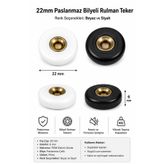 plutus yapı 22mm Bilyeli Duşakabin Rulman Teker (2 Adet)