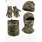 Polar Bere Eldiven Boyunluk Ve Kar Maskesi - Multicam