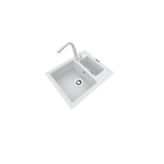 POLEX Cristalüx Granit Eviye P-04+Luxury Beyaz