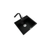 POLEX Cristalüx Granit Eviye P-08+Luxury Siyah