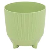 Poliwork Yuvarlak Ayaklı Sarı Saksı 5 Lt – 20 cm İskandinav Tarzı Ayaklı Modern Çiçek Saksısı - Mint Yeşil