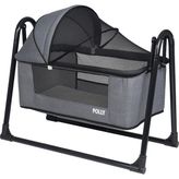 POLLY BABY Keten Fileli Silinebilir Portatif Sallanır Anne Yanı Füme Hamak Beşik