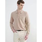 Polo Yaka Erkek Sweatshirt Bej