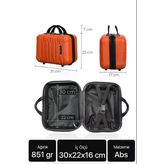 Polo&Sky Mars Model Kirmizi Renk Abs Makyaj Cantasi El Valizi