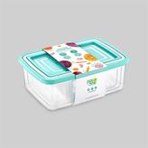 Poly Time E-482 3'lü Dikdörtgen Saklama Kabı