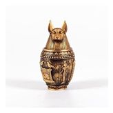Polyester Antik Mısır Tanrısı Anubis Biblo Kapaklı Kutu