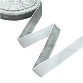Polyester Kadife Kurdeleler(Light Grey,25mm x 5yards) | Hediye Paketleme El Sanatları Çiçek Dekorasyonu için Çok Renkli Çoklu Boyutlar: