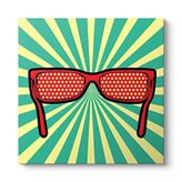Pop Art Gözlük Tablosu 30 x 30