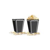 Popcorn Kutusu 8li -Düz Siyah-