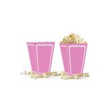 Popcorn Kutusu 8li -Makaron Pembe-