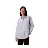 POPLIN RELAXED SHIRT Kadın Mavi Gömlek