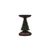 Porland Ağaç Polyresin Mumluk 15cm