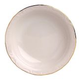 Porland Altın Yaldız 20 cm 12'li Porselen Çukur Tabak