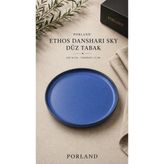 Porland Ethos Danshari Düz Tabak Yemek Sunum Tabağı - 18 cm - Mavi