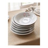 Porland Glorya 17 cm Çukur Tabak 6 Adet