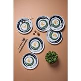 Porland Helical 6 Kişilik Porselen Pasta Tabağı Seti 20 cm Servis Sunum Kahvaltı Tatlı Tabağı