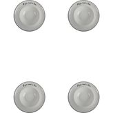 Porland Hope Çukur Tabak 26 cm 4'lü Set Sır Üstü Desenli Yüksek Sıcaklık Dayanıklı