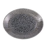 Porland Iris Grey 26 cm Kayık Tabak