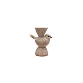 Porland Kuş Polyresin Şamdan Mumluk 15cm