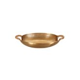 Porland Milos 40x23x9 cm Altın Oval Derin Tepsi