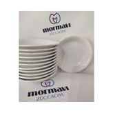 Porland Porselen Anadolu Beyazı 12 Adet 14 cm (Küçük) Kahvaltılık,reçellik,çerezlik Çukur Tabak
