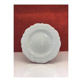 Porland Porselen Queen Beyaz 16 Cm 3'lü Düz Pasta Tabağı - Tatlı Tabağı - Ekmek Tabağı (3 ADET)