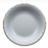 Porland Porselen Yaldızlı 12 Adet 19cm Büyük Çukur Yemek Tabak