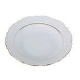 Porland Queen Altın Yaldız 22 cm 6 Adet Çukur Tabak