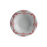 Porland Red Manoir Desen2 Çukur Tabak 25cm 6 Adet