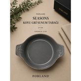 Porland Seasons Yemek Sunum Tabağı Sahan - 21 cm - Koyu Gri