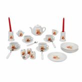 Porselen Çay Takımı - Çiçek Desenli