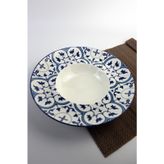 Porselen Makarna Tabağı 27 Cm Çukur Tabak Mavi03m