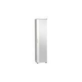 Porto 10 Raflı Tek Kapaklı Aynalı Ayakkabılık-Mat Beyaz 45X187x36 Cm (Gxyxd) Teşhir