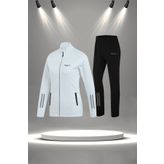 POSEIDON STORM Kadın Beyaz Özel Supra Penye Nefes Alabilen Kumaş Şık Eşofman Takımı (S-3XL)
