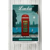 Postermanya Londra Vintage 40x60 cm Poster