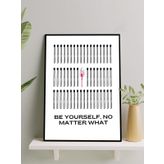 Postermanya Match, Kibrit Manifest, Olumlama, Mantra, Spiritüel, Meditasyon Çerçeveli Tablo