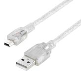 Powermaster 16731 USB 2.0 5 m Şeffaf USB Am/Mini 5 Pin Kablo