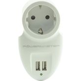 Powermaster Cift Usbli Tekli Akım Korumalı Priz ( 79 x 155 mm) Powermaster
