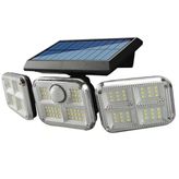 Powermaster Fl-1727 Sensörlü 3 Çalışma Modlu 120 Smd Ledli Solar Duvar Bahçe Lambası