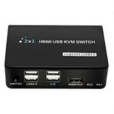 Powermaster PM-11789 2x1 4K Hdmi Usb Kvm Switch