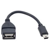 Powermaster USB 15 cm Mini 5P OTG Data Kablosu