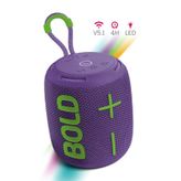 Powerway Bold TWS Mor Ses Bombası Kablosuz Taşınabilir Bluetooth Hoparlör
