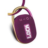 Powerway Lock Mor Taşınabilir Bluetooth Hoparlör