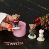 Poyrish 1154 - Silikon Kalıp Mum Kalıbı - Minik Teddy Ayıcık - Çok Renkli - Standart