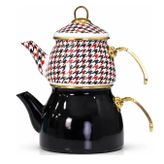 PR Home Forte Black Gold Emaye Çaydanlık