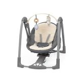 Pratik Ev Every Season Swing 'n Go Taşınabilir Salıncak, Soğutma ve Isıtma Kumaşları, Çıkarılabilir Sürdürülebilir Ahşap Çubuk, Müzikli, 0 Aylık ile 9 Aylık Arasındaki Bebekler Için, Gri, Wesley - Çok Renkli