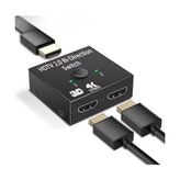 Pratik Ev HDMI Switch Splitter, 2 Giriş 1 Çıkış, Ps5, Ps4, Xbox, Tv Kutusu, Tv Stick, Monitör ve Pc ile Uyumlu, Çift Yönlü Ab Anahtar - Çok Renkli