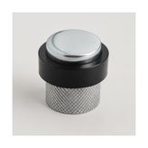 Pratik Ev Metal Krom Tırtıklı Kapı Tamponu Önleyen Duvar Kapı Stoperi Kapı Çarpmasını Koruyucu Dayanıklı - 10 cm - Çok Renkli - 1 Adet