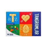 Pratik Ev Şekiller Ahşap Tangram Seti (Dört Şekil)